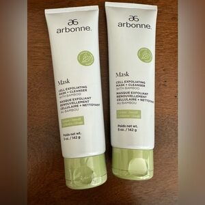 Arbonne Cell Exfoliating Mask +
Cleanser with Bamboo **NEW sealed package